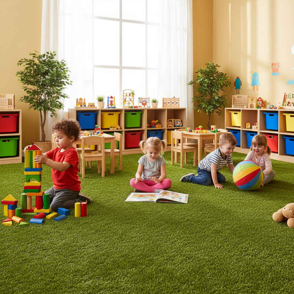 Green Play Zones: A Parent's Guide to Safe Artificial Grass Flooring for Indoor Kids Playrooms - image 2