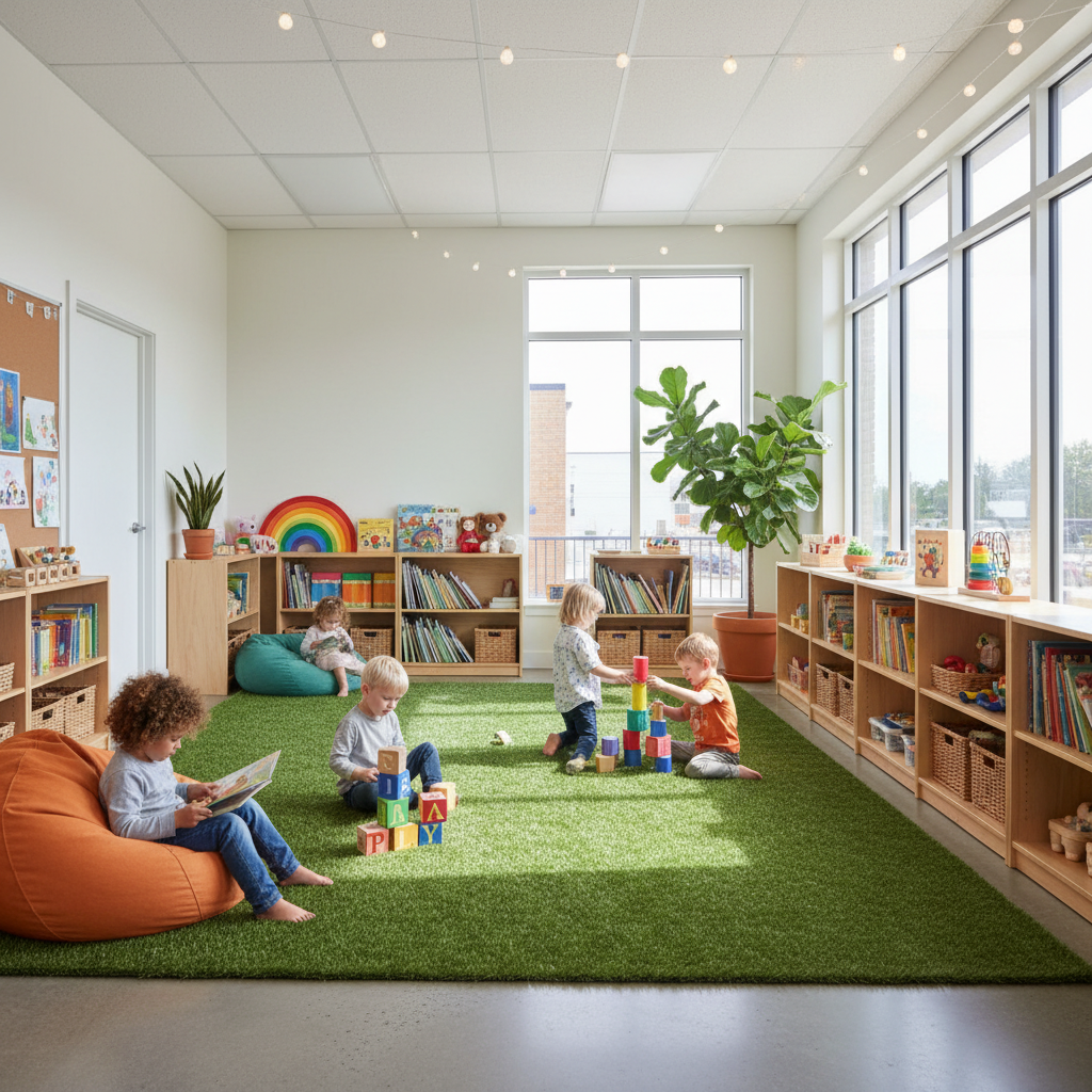 Transform Learning: Creative Artificial Grass Rug Ideas for Kids' Spaces - image 1