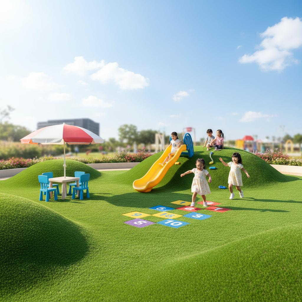 Transform Your Backyard: Creative Artificial Grass Decoration Ideas for Kids' Outdoor Mini Playgrounds - image 1