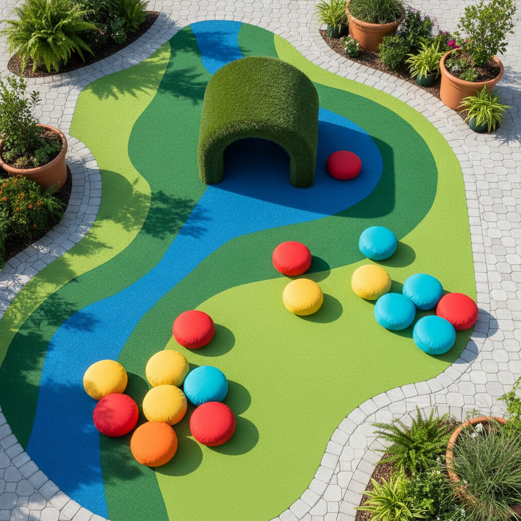 Transform Your Backyard: Creative Artificial Grass Decoration Ideas for Kids' Outdoor Mini Playgrounds - image 2