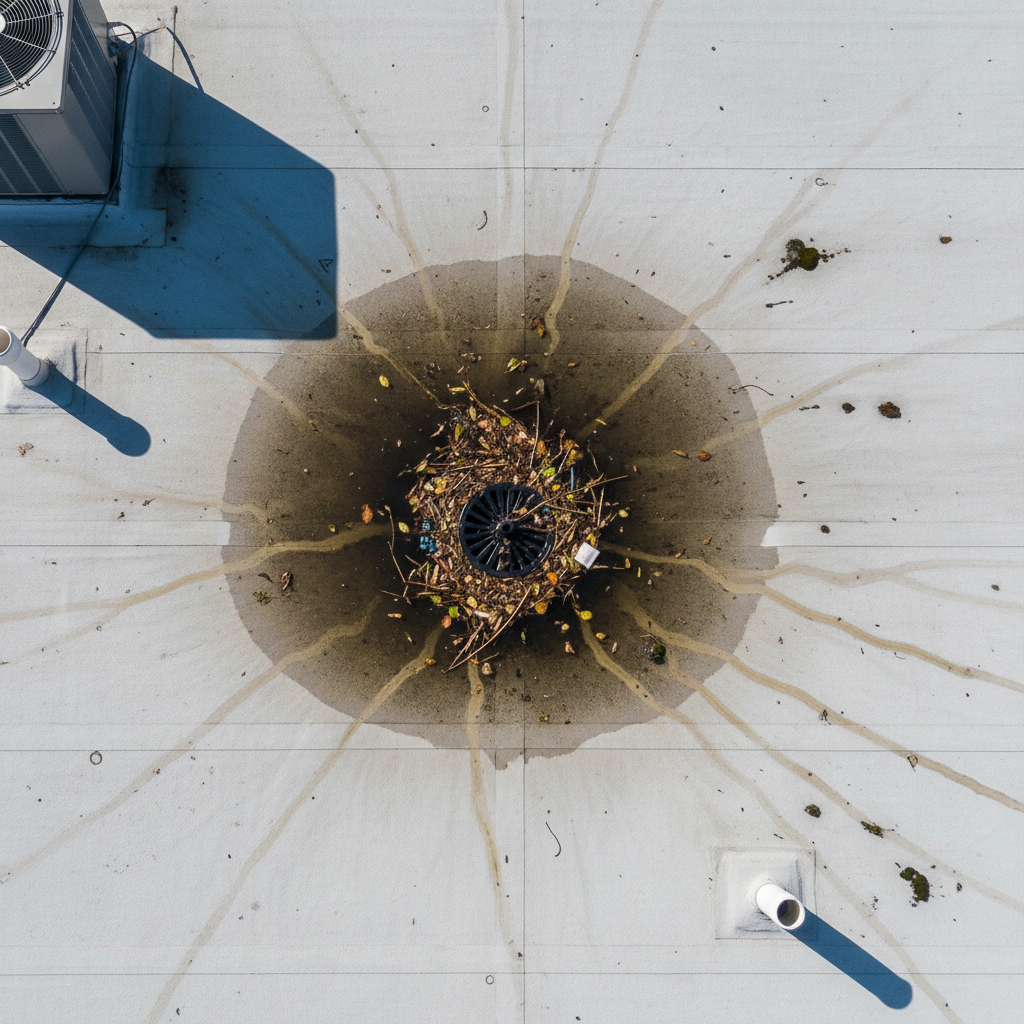 Ponding Water on Your Low-Slope Roof: Causes, Cures, and Prevention - image 1