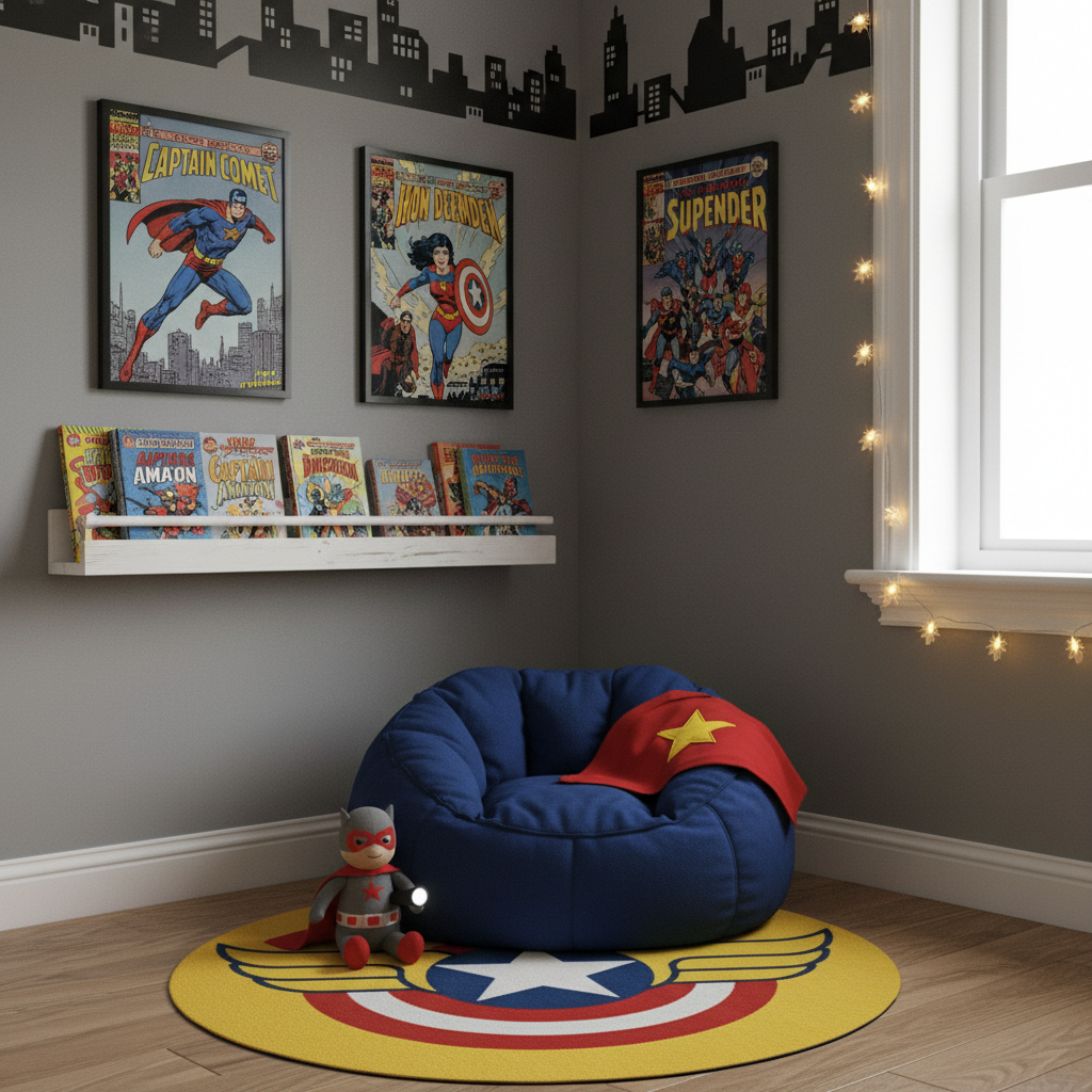 Unlocking Imagination: Dynamic Superhero Themed Kids Bedroom Ideas - image 2