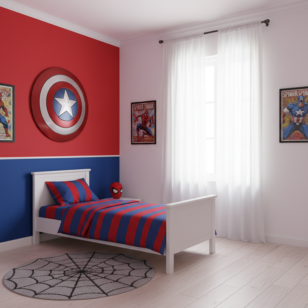 Unleashing Your Inner Hero: Dazzling Superhero Bedroom Color Scheme Ideas - image 2