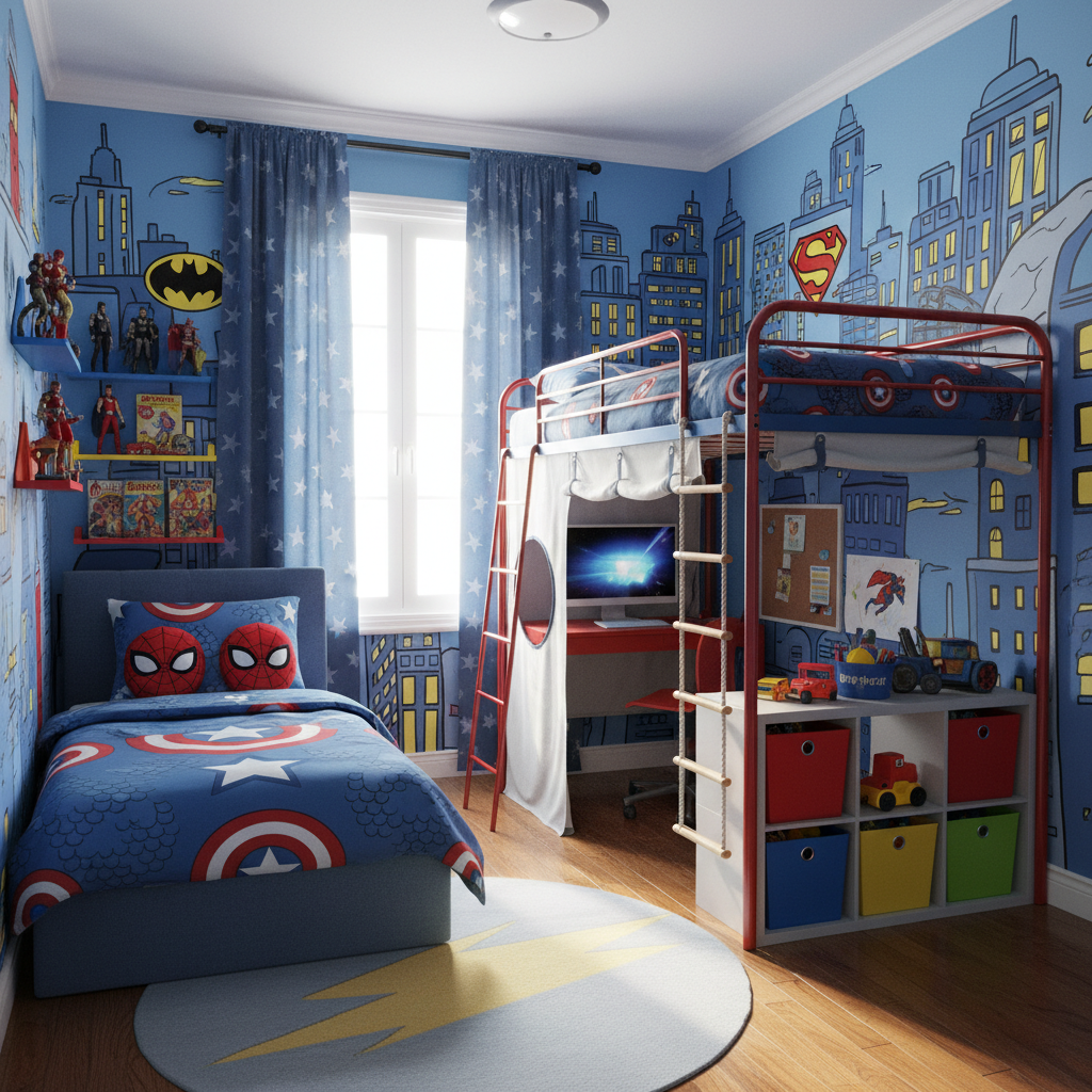 Unleash Their Inner Hero: Ultimate Superhero Themed Kids Bedroom Inspiration - image 1