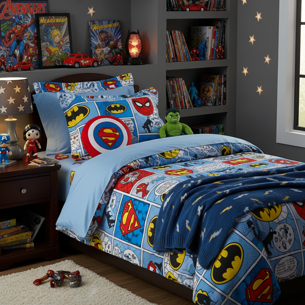 Transform Your Child’s Room with Fun and Functional Superhero Themed Bedding - image 2