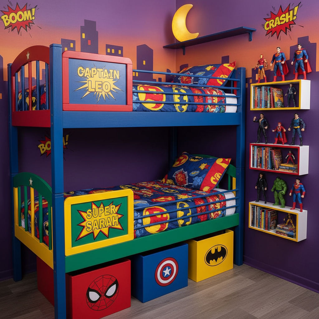 Creative Superhero Bunk Bed Bedroom Ideas for Your Little Heroes  - image 2