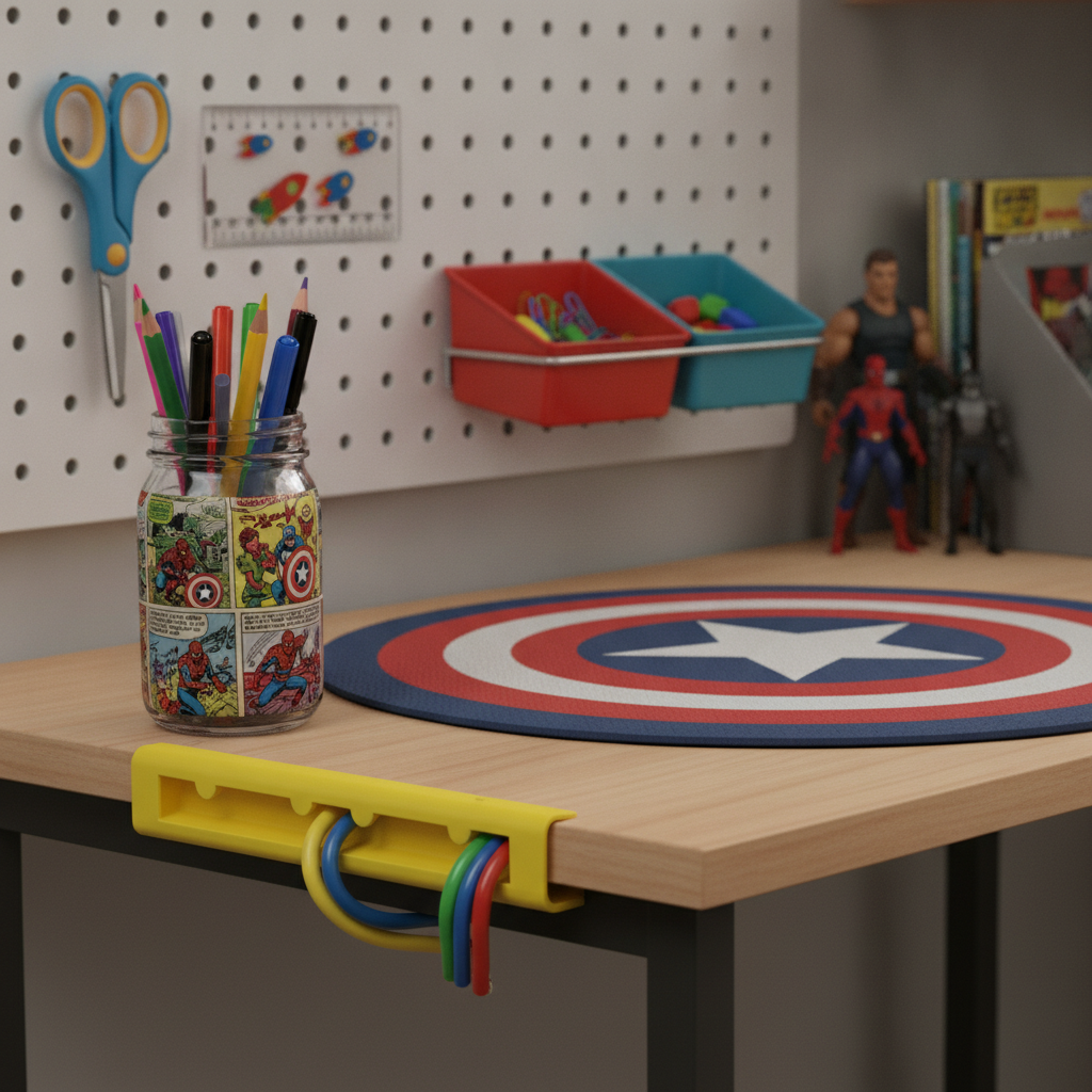Superhero Themed Kids Desk Setup: Create a Fun, Focused Study Space for Young Heroes - image 2