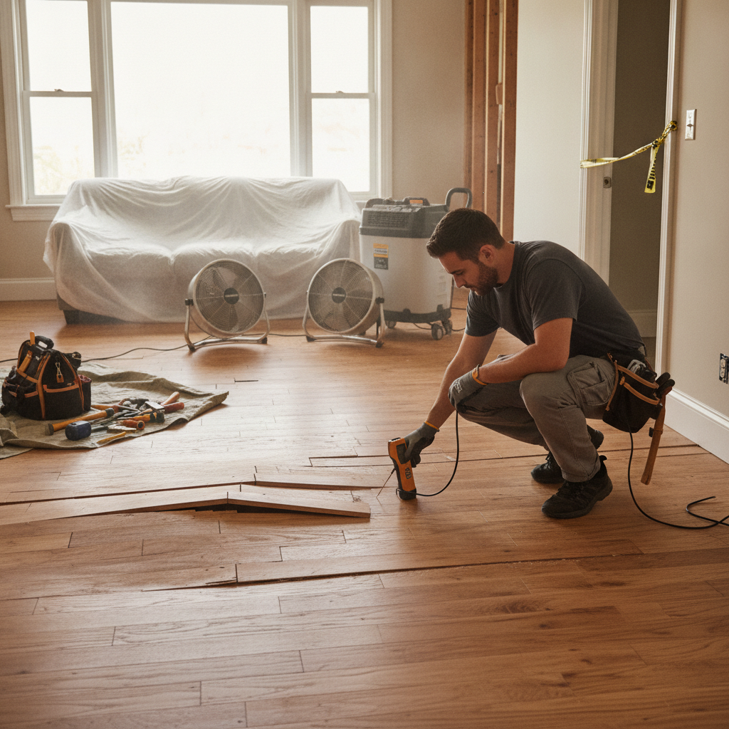 Floorboards Lifting After Water Spill: What to Do, When to Repair, and How to Prevent It - image 2