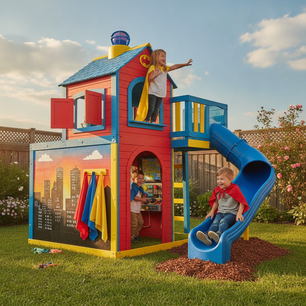 Superhero Themed Kids Outdoor Playhouse: Creative Designs, Safety Tips, and Easy DIY Plans - image 1